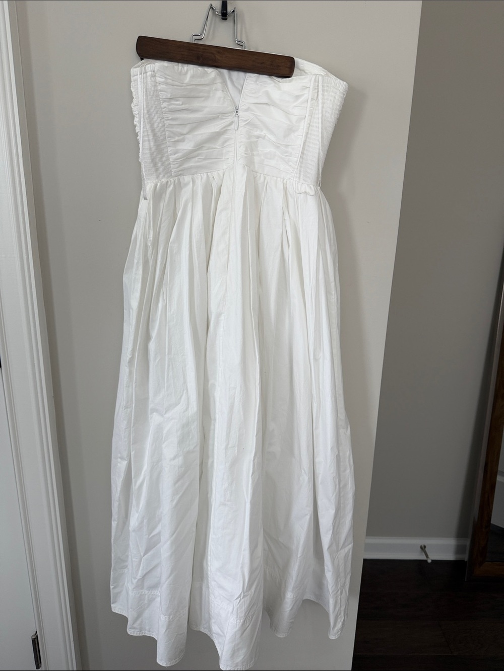 A.L.C. Strapless White Midi Dress - Picture 4 of 5